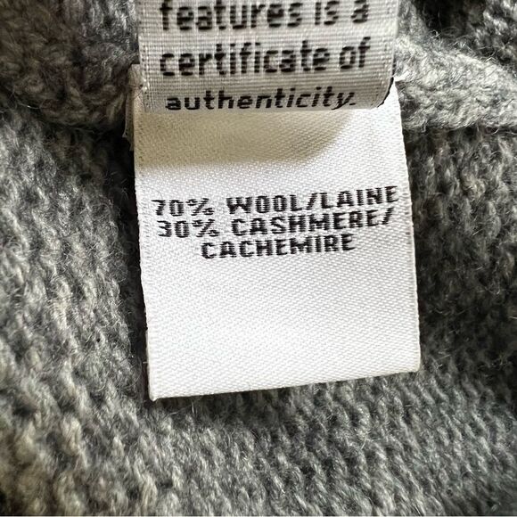 Diane Von Furstenberg Talassa Wool Cashmere Cowl Neck Sweater Gray S - Picture 10 of 12